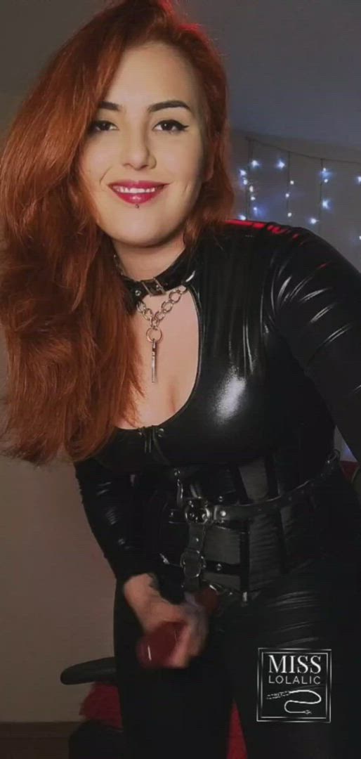 BDSM Dominatrix Femdom Fetish kinky Mistress Pegging red hair Strap On Porn GIF