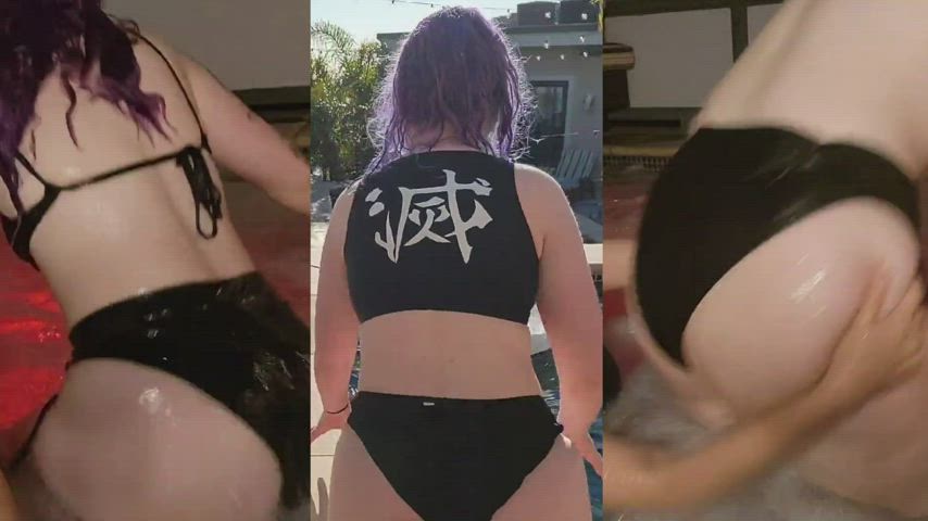 Ass enormous booty Bikini Jiggling Porn GIF