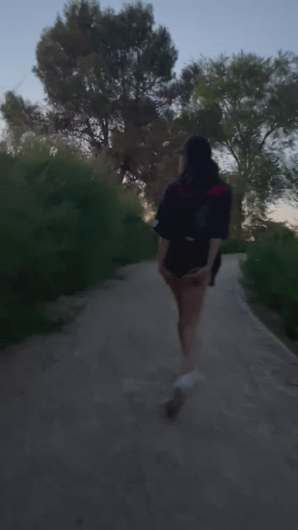Large butt melons Flashing Nudity Outdoor POV petite Public Tiny Porn GIF