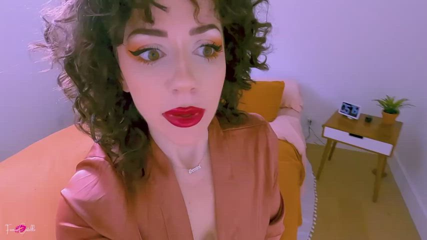 Eye Contact Lips MILF Mom POV Son Step-Mom stockings Taboo Porn GIF