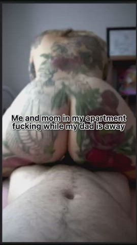 Giant booty monstrous schlong Caption penis Mom pussy Sex Son Porn GIF